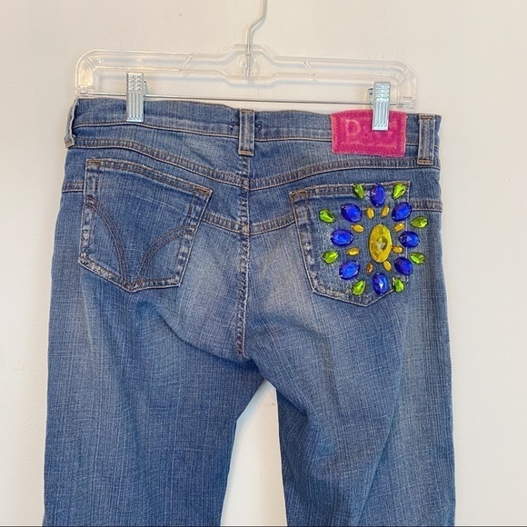 DOLCE & GABBANA y2k bedazzled low rise jeans - Picture 5 of 8